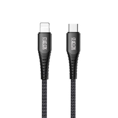 Joyroom Kabel MFI Lightning - USB - USB-C 2,1A 1,2m - Svart