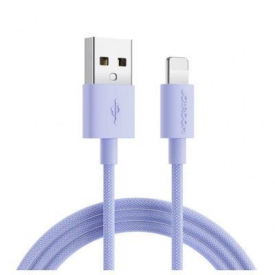 Joyroom Macaron Nylon 2.4A USB-A Till Lightning Kabel 2m - Lila