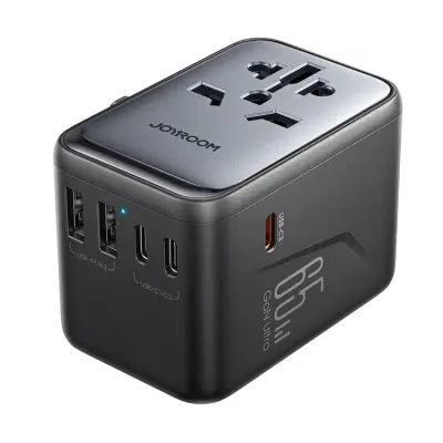 Joyroom Reseadapter 65W EU US JP AU UK CN - Svart