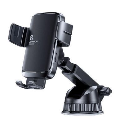 Joyroom Rotary Instrumentbräda Mobilhållare med Trådlös Laddare - Svart