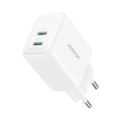 Joyroom Snabbladdare 20W 2xUSB-C PD QC 3.0 - Vit