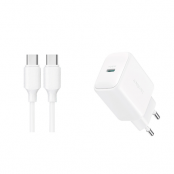 Joyroom Snabbladdare 20W USB-C Med USB-C 1m Kabel - Vit