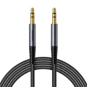 Joyroom Stereo Ljud kabel AUX 3.5 mm minijack 1.2m (SY-A08) - Svart