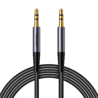 Joyroom Stereo Ljud kabel AUX 3.5 mm minijack 1.2m (SY-A08) - Svart