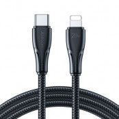 Joyroom Surpass USB-C Till Lightning 20W Kabel 3 m - Svart