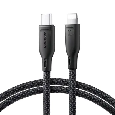 Joyroom USB-C till Lightning kabel 1m PD 30W - Svart