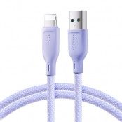 Joyroom USB-A - Lightning Kabel Multi-Color 3A 1m - Lila