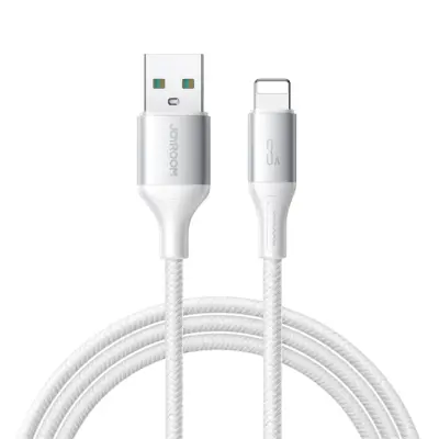 Joyroom USB-A till Lightning kabel 3A 1m Flash - Vit