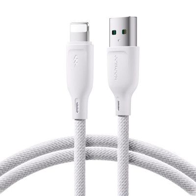 Joyroom USB-A till Lightning kabel Multi-Color 3A 1m - Vit
