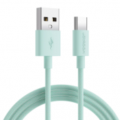 Joyroom USB-A till USB-C Kabel 1m - Grön