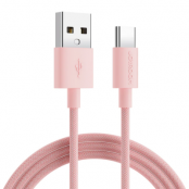 Joyroom USB-A till USB-C Kabel 2m - Rosa