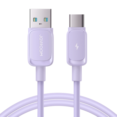 Joyroom USB-C till USB-A kabel 3A 1.2m - Lila