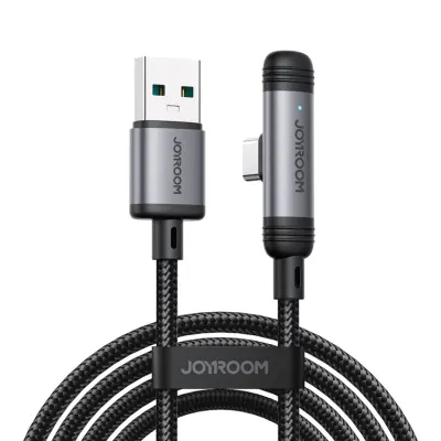 Joyroom USB-A - USB-C 3A Kabel 1.2m Series 90° - Svart