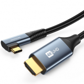 Joyroom USB-C - HDMI Vinklad 4K 60Hz 2m Kabel - Grå