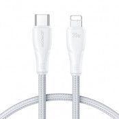 Joyroom USB-C Till Lightning 20W Kabel 0.25 m - Vit