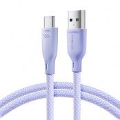Joyroom USB-C till USB-A kabel 100W 1m Multi-Color - Lila