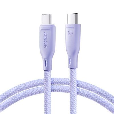 Joyroom USB-C till USB-C kabel 60W 1m Multi-Color - Lila