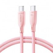 Joyroom USB-C till USB-C kabel 60W 1m Multi-Color - Rosa