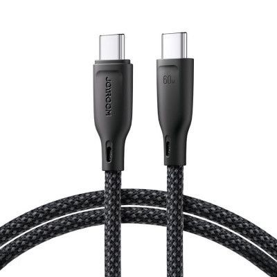 Joyroom USB-C till USB-C kabel 60W 1m Multi-Color - Svart