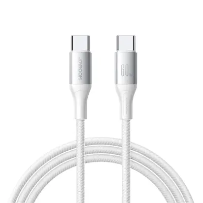 Joyroom USB-C - USB-C kabel 60W 1m S-A28 - Vit