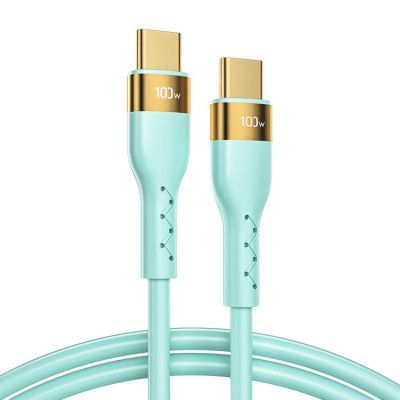 Joyroom USB Typ-C Till USB Typ-C Kabel 100W 1.2m - Grön