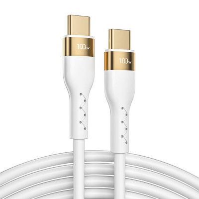 Joyroom USB Typ-C Till USB Typ-C Kabel 100W 3m - Vit