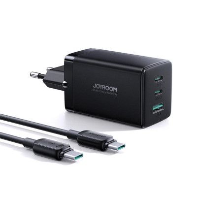 Joyroom Väggladdare GaN 65W USB/2x USB-C - Svart