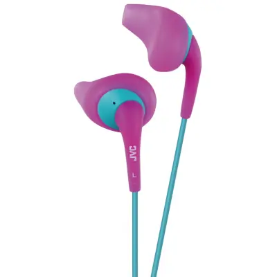 JVC HA-EN10-P-E In-Ear Sport Hörlurar - Rosa/Turkos