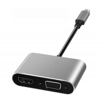 Kabel USB-C hane till HDMI hona 4K 30Hz SVGA 15-pin hona