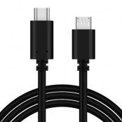 Kabel USB-C till microUSB - 1m - Svart