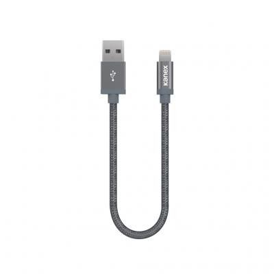 Kanex DuraBraid Lightning-kabel 15cm - Grå