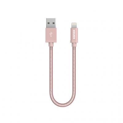 Kanex DuraBraid Lightning-kabel 15cm - Rose Gold