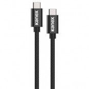 Kanex DuraBraid USB-C- till USB-C-kabel - 1 meter