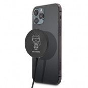 Karl Lagerfeld MagSafe Wireless Mobilladdare 15W - Svart