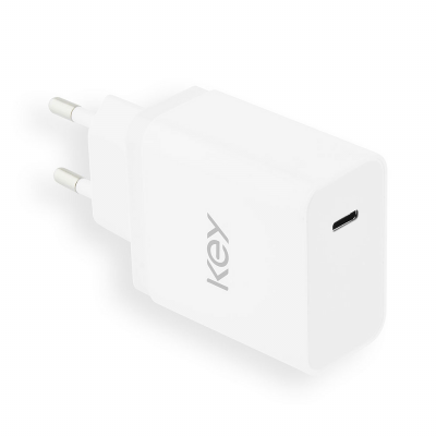 Key USB-C Adapter 5V/3.0A/18W - White