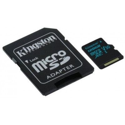 Kingston Canvas Go! 90R/45W MicroSD + Adapter - 128 GB