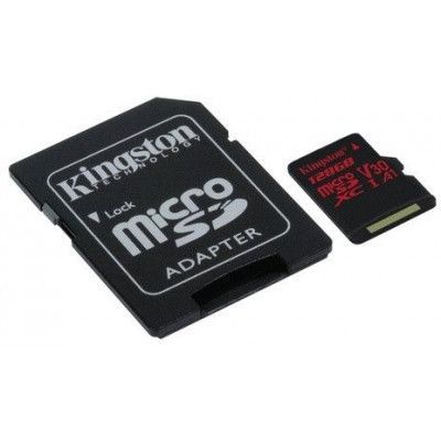 Kingston Canvas React MicroSD 100R/80W + Adapter - 64 GB