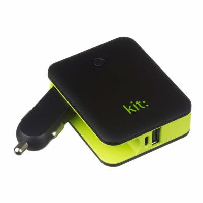 KIT Laddare 12V 1xUSB 2in1 Powerbank 3000 mAh - Svart