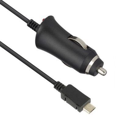 KIT - Laddare 12V MicroUSB 2,1A Kabel - Svart