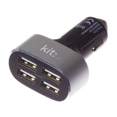 KIT Laddare 12V till 4xUSB 8A - Silver