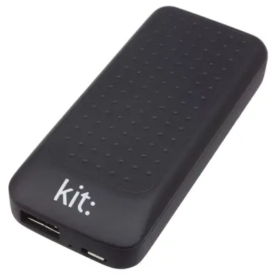 KIT Powerbank 4000mAh 1xUSB 1A - Svart
