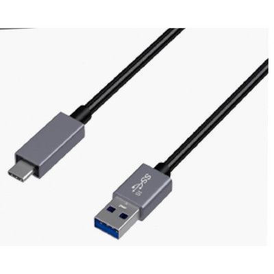KIT Premium Synkkabel USB-C Nylon 1m - Grå