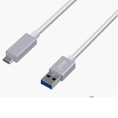 KIT Premium Synkkabel USB-C Nylon 1m - Silver