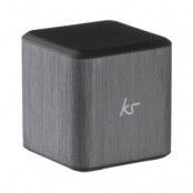 KITSOUND Högtalare Cube Silver 3,5mm anslutning