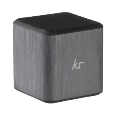 KITSOUND Högtalare Cube Silver 3,5mm anslutning
