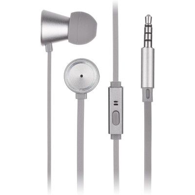 KITSOUND Hörlur Metallics In-Ear Mic - Gunmetal