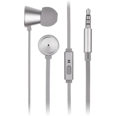 KITSOUND Hörlur Metallics In-Ear Mic - Gunmetal