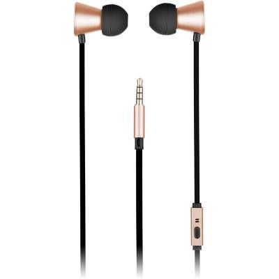 KITSOUND Hörlur Metallics In-Ear Mic - Rose Gold