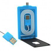 Kompakt & lätt micro-USB laddningskabel - Blå