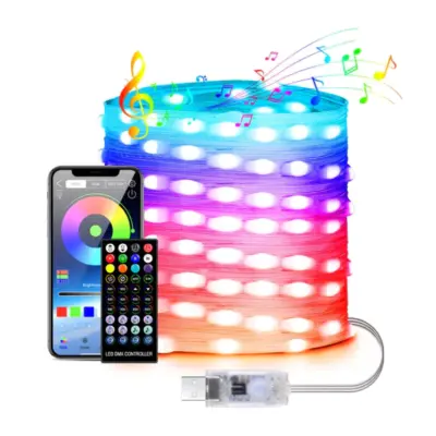 LED String Lights För Juldekoration 10M - Flerfärgad